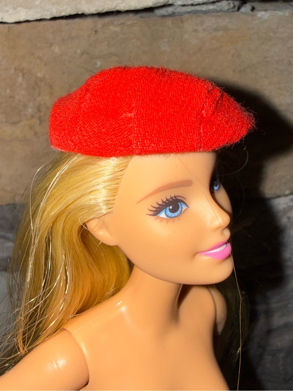 Barbie vintage red Burette hat